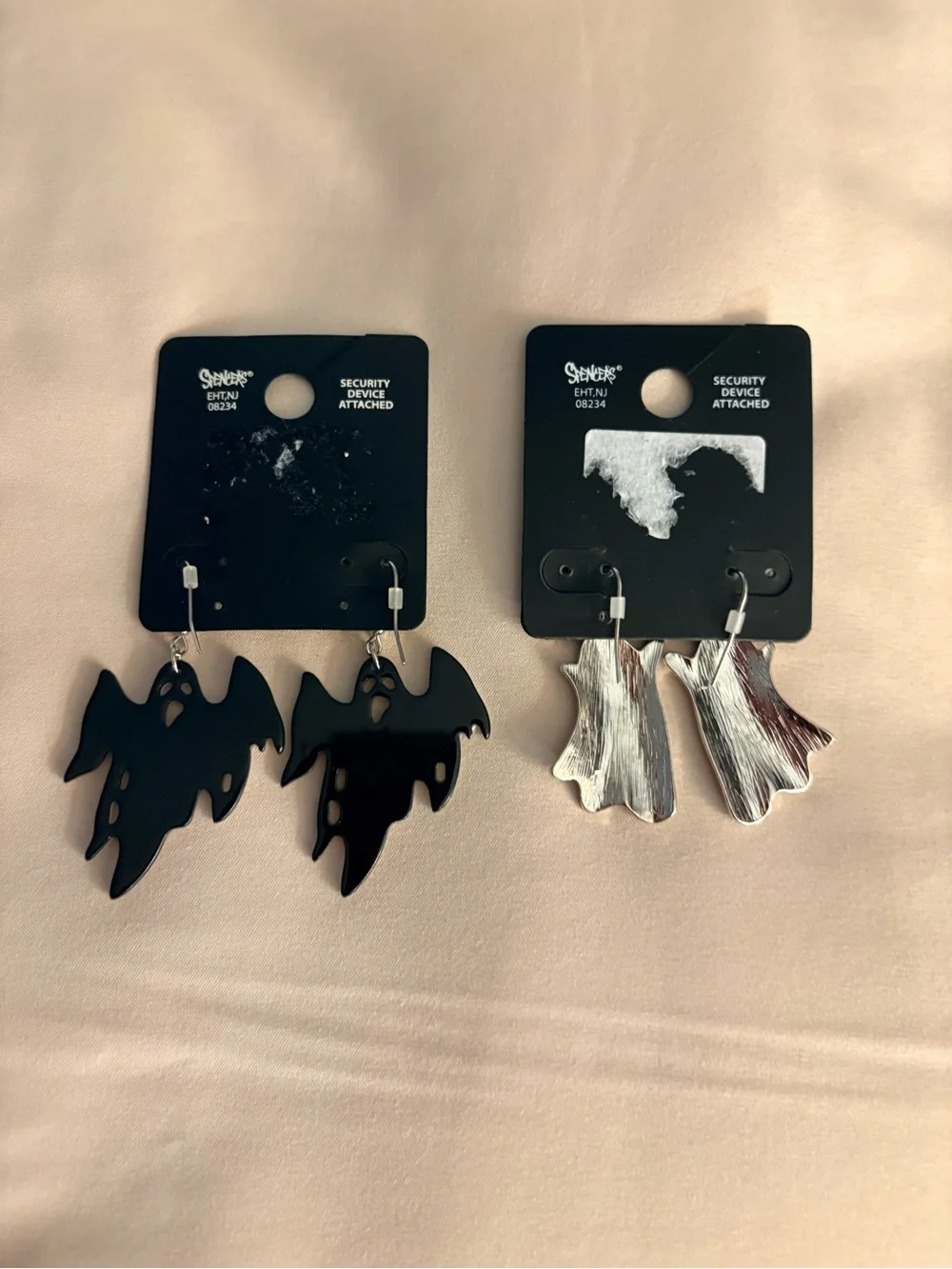 NWT 2 Pairs of Body Rage Spencer Halloween Spooky Ghost Earrings Goth Alt